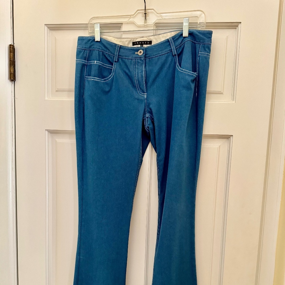Theory women's blue jeans size 10, made in the USA